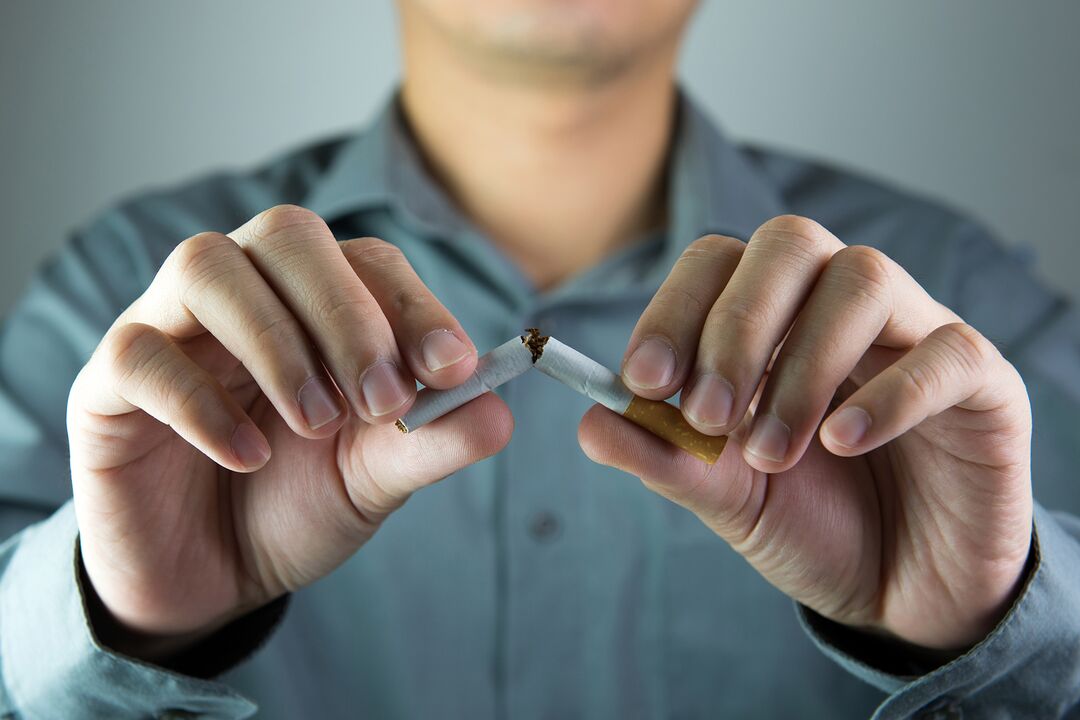 opustitev kajenja in spremembe v moškem telesu
